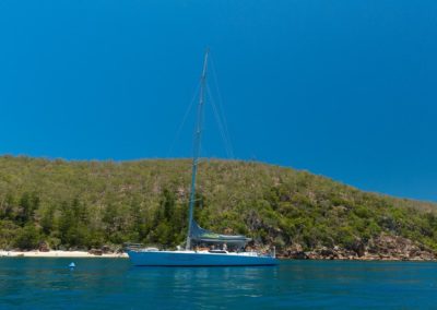 Prosail Yacht moored in the Whitsunday Islands
